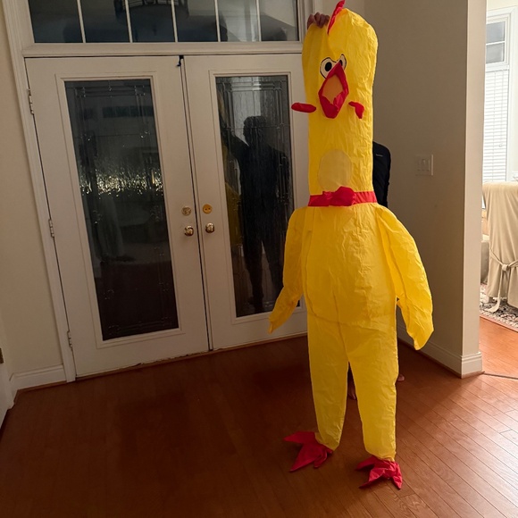 Spirit Halloween Inflatable Blow Up Chicken Costume Childrens One Size Fits Most - Picture 2 of 7